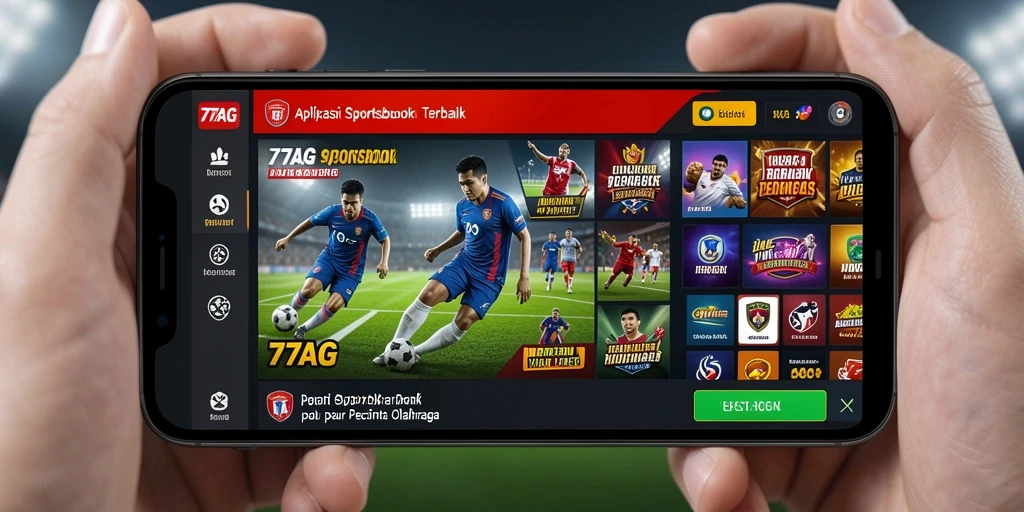 Tampilan gameplay menarik dalam aplikasi Sportsbook 77AG.