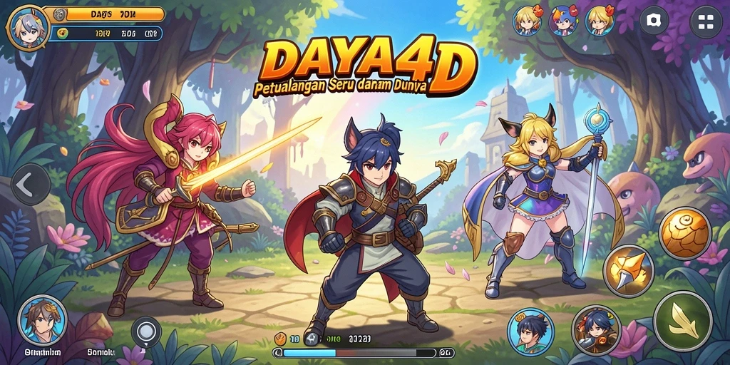 Tampilan gameplay DAYA4D yang tampak mengasyikkan dan penuh warna.
