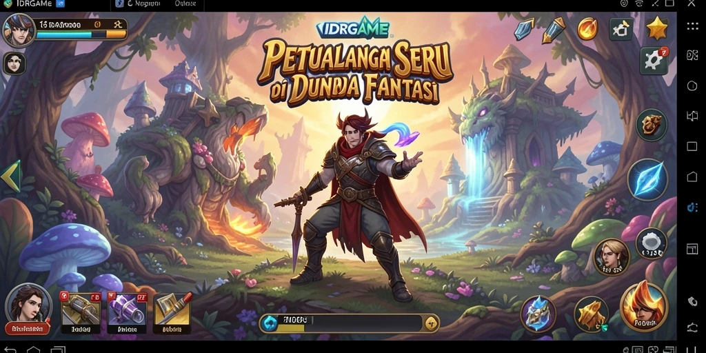 Tampilan gameplay seru dalam petualangan IDRGAME yang menantang.