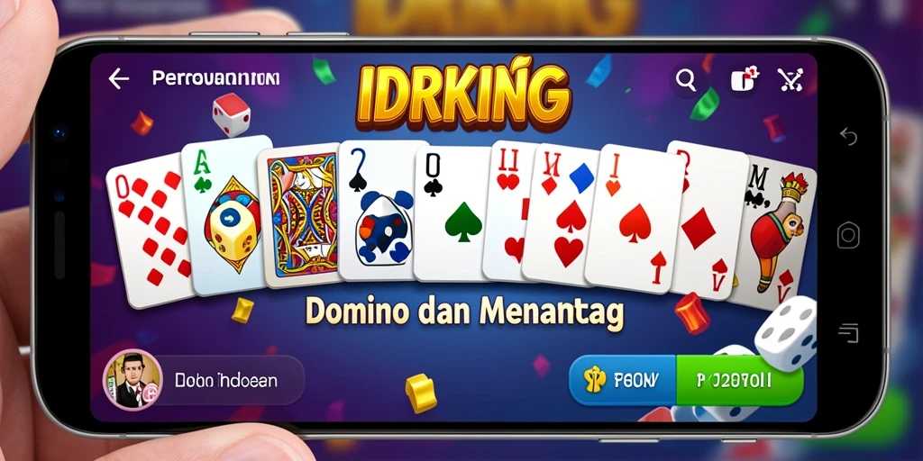 Tampilan menarik gameplay domino di IDRKING.