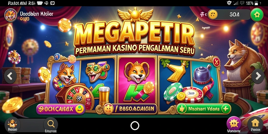 Tampilan gameplay MEGAPETIR yang seru dan memikat.