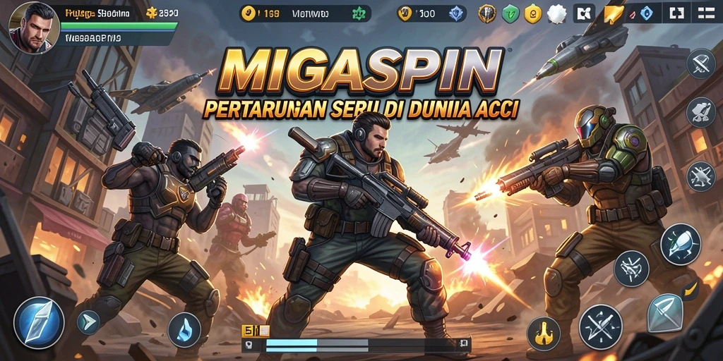 Tampilan aksi seru dalam game Fighting MIGASPIN yang mendebarkan.