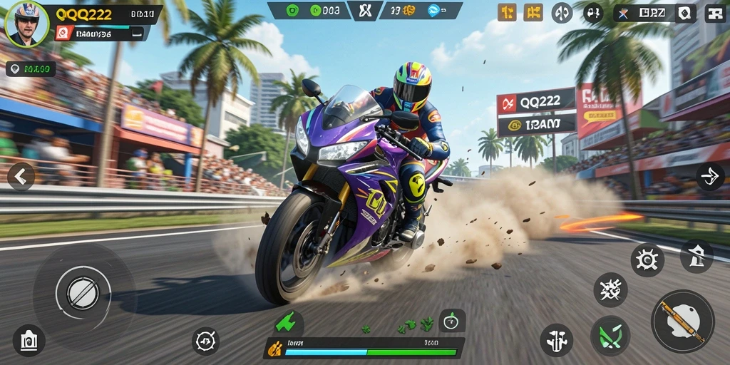Gameplay seru balapan motor di QQ222 dengan grafis menawan.