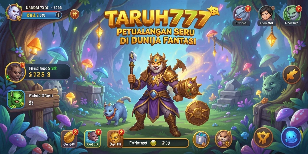 Tampilan gameplay TARUH777 yang menegangkan dan penuh warna.